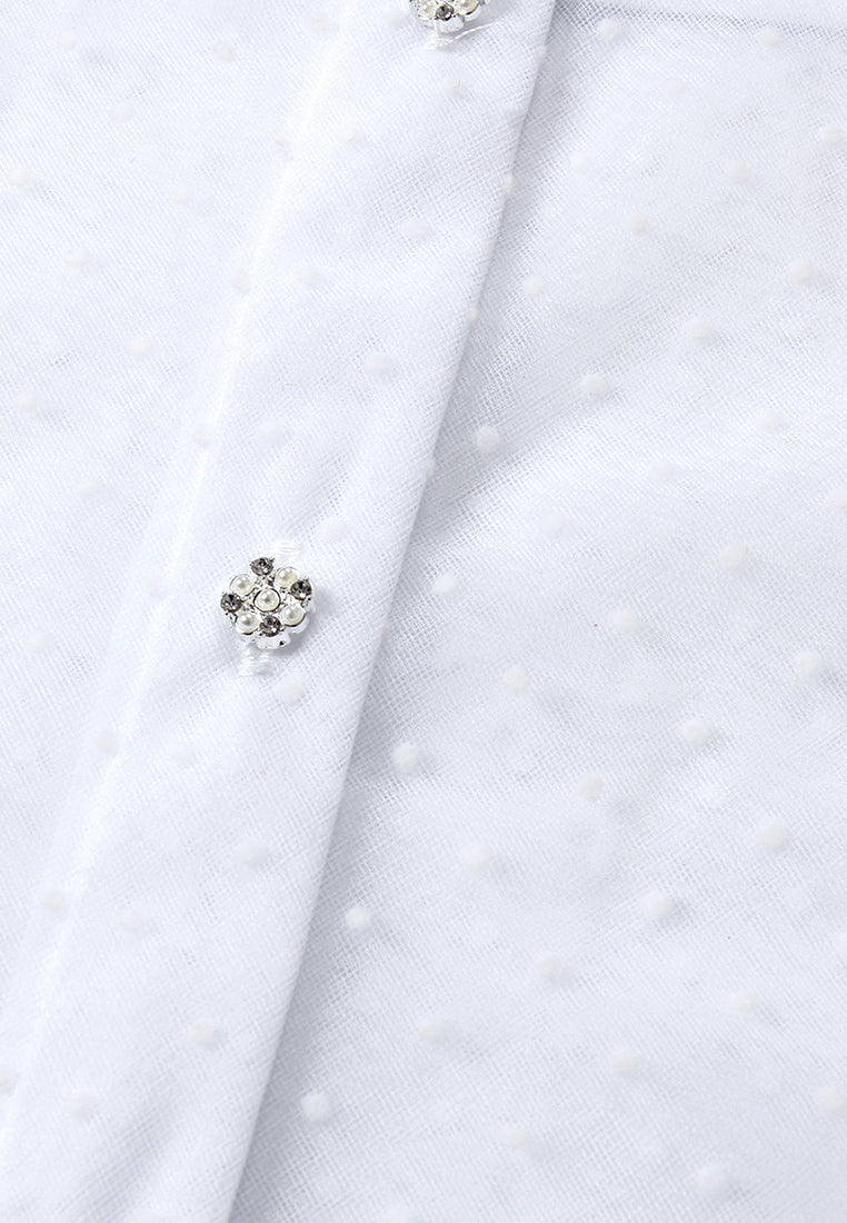 Ornate Ribbon Polka Blouse