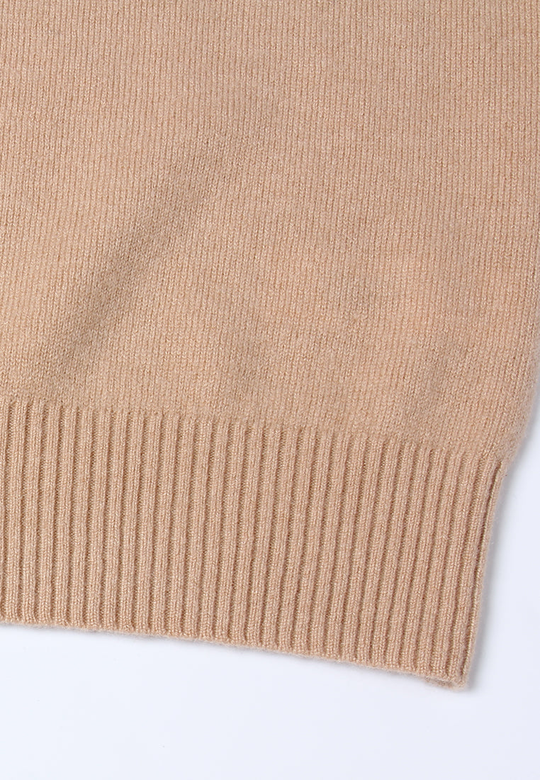 Emblem Embossed Knit Sweater