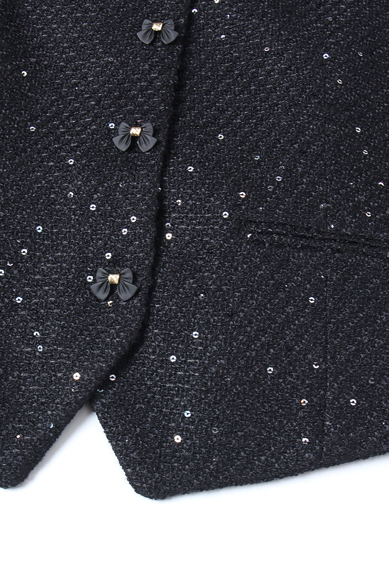 Rivière Embellished Button Vest