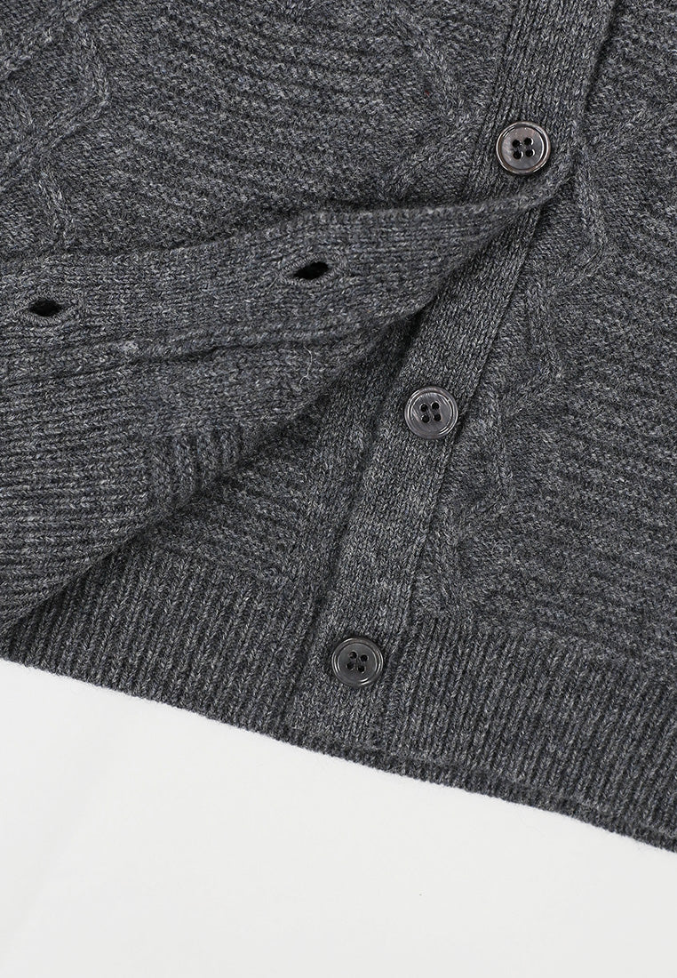Hortensia Nocturne Embroidered Knit Cardigan