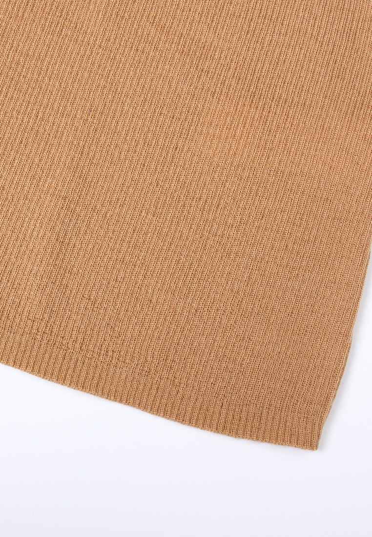 Ribbed Mock Neck Sweater