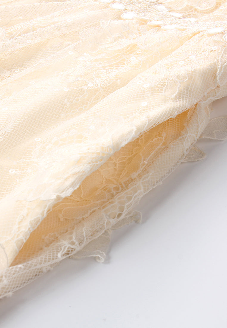 Crème Dentelle Lumière Dress