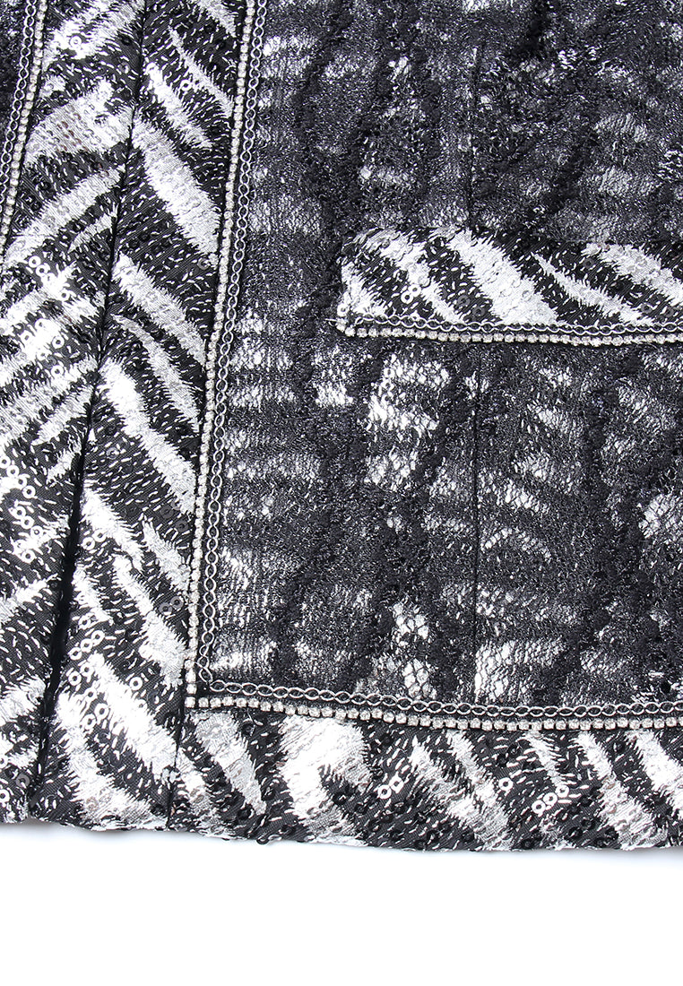 Lumière Abstract Tweed Jacket