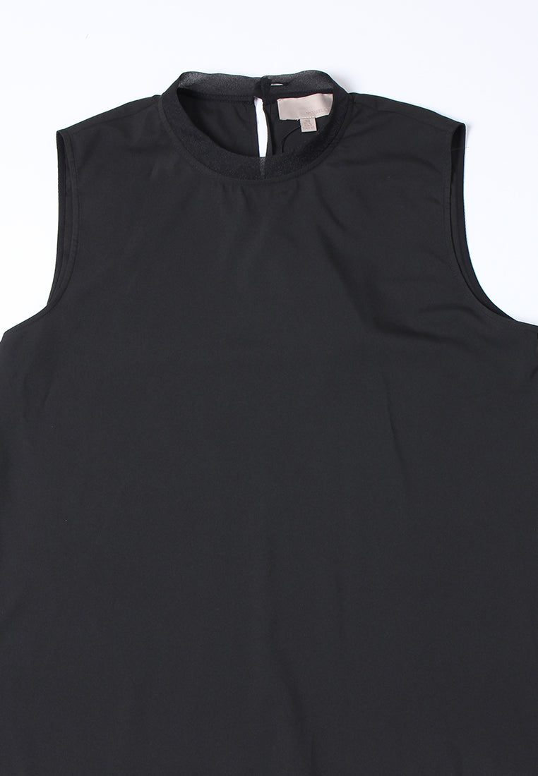 Embellished Floral Trim Sheer Blouse