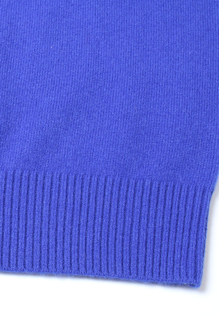 Emblem Embossed Knit Sweater