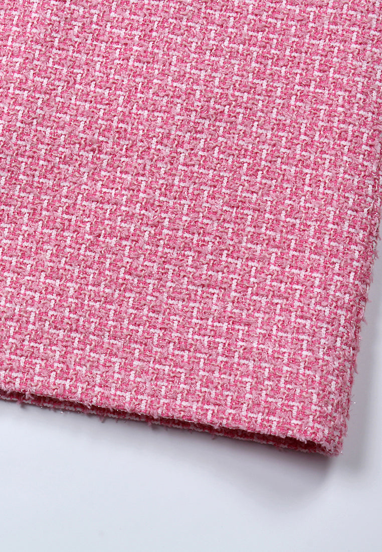 Rose Bloom Tweed Skirt