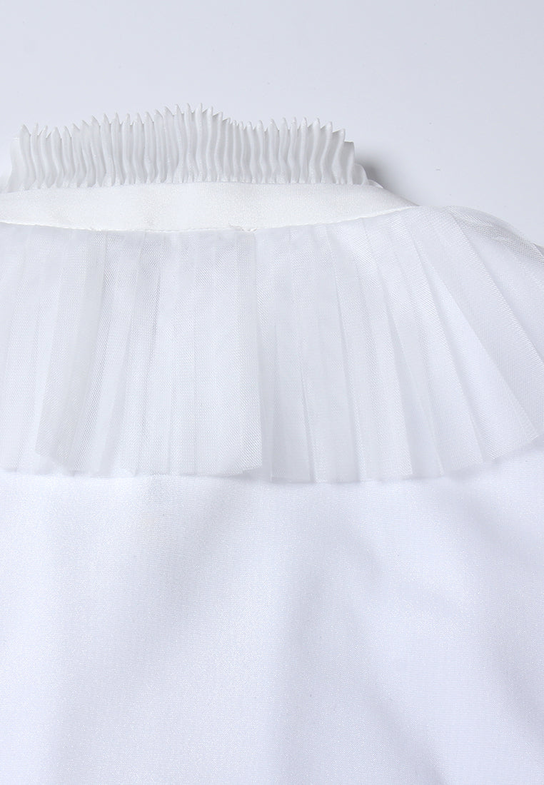 Valeria Pleated Collar Blouse