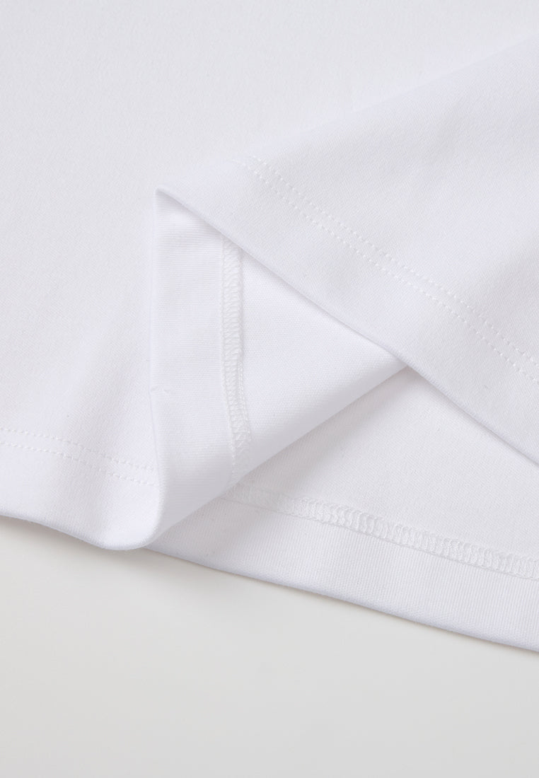 Crew-neck Lace Logo T-shirt