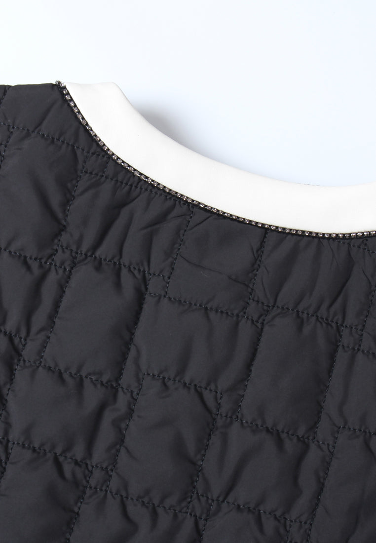 Obsidienne Matelassé Contrast Vest