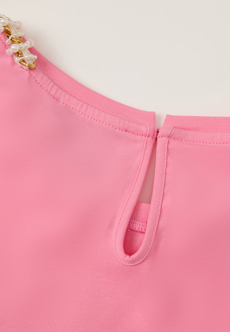 Embellished Chain-detail Sleeveless top