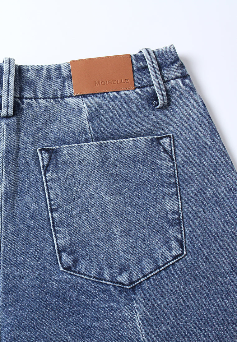 Indigo Seam Denim Trousers