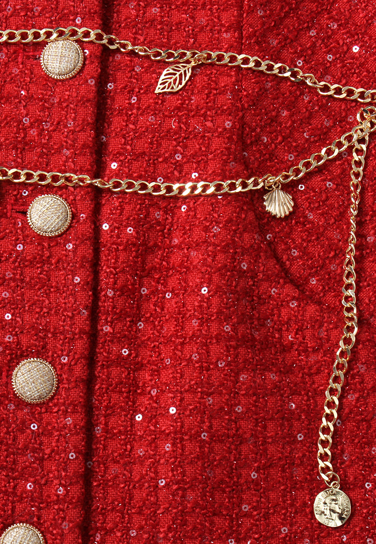 Rouge Bijou Tweed Dress