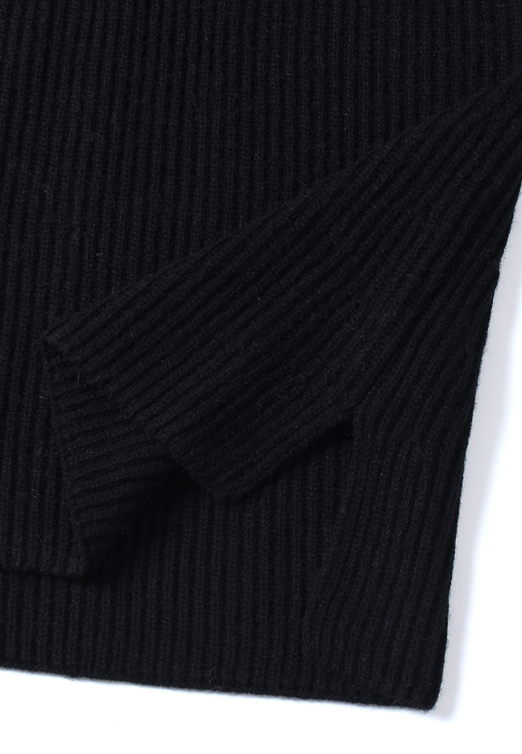 Broderie Fleurie Ribbed Knit Top