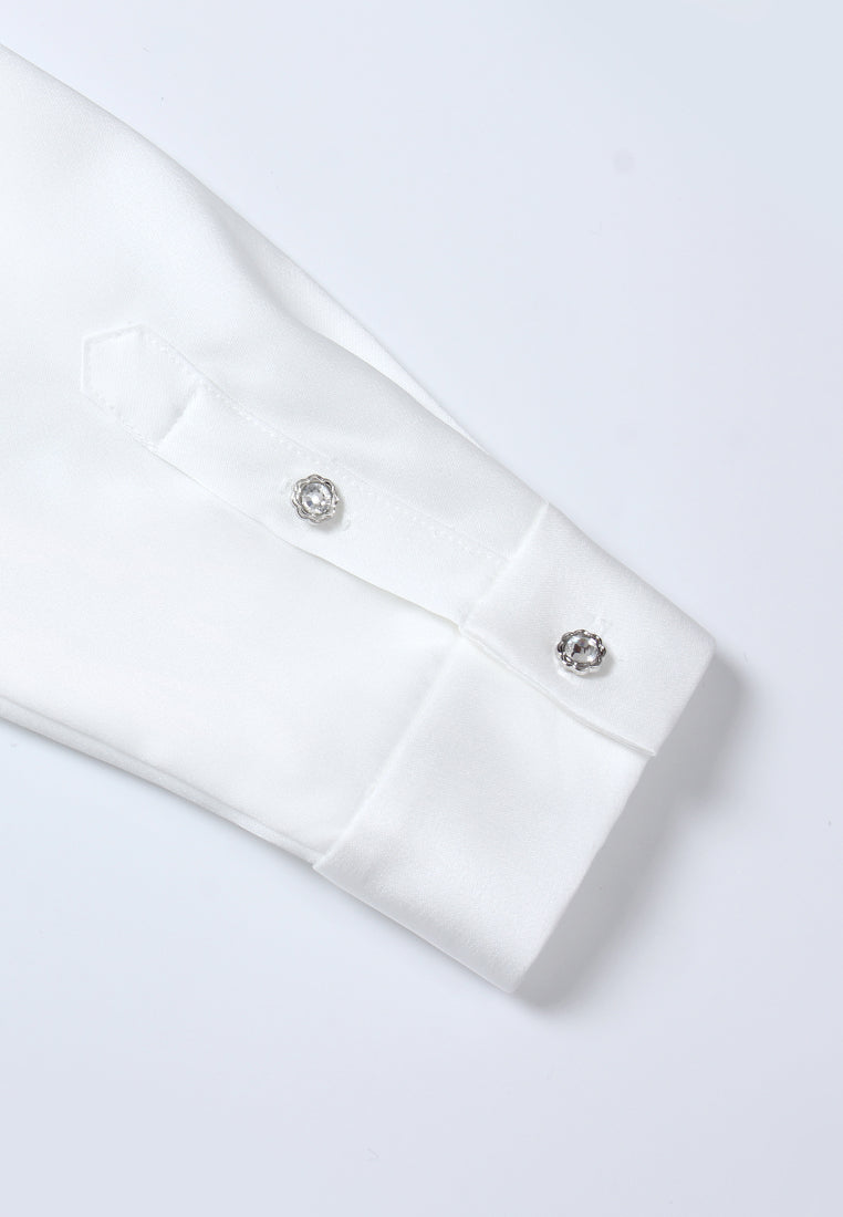 Fleur Lace Collar Embroidered Blouse