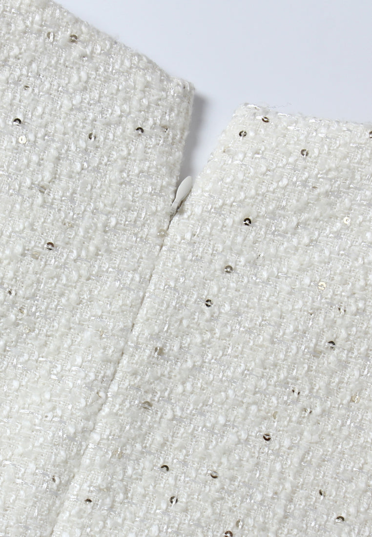 Clair Perle Pocket Tweed Dress