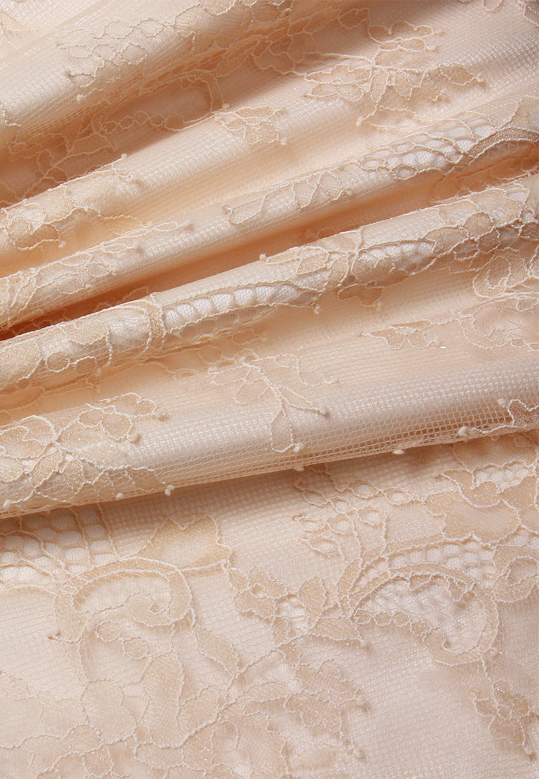 Panelled Mesh Lace Sweatshirt