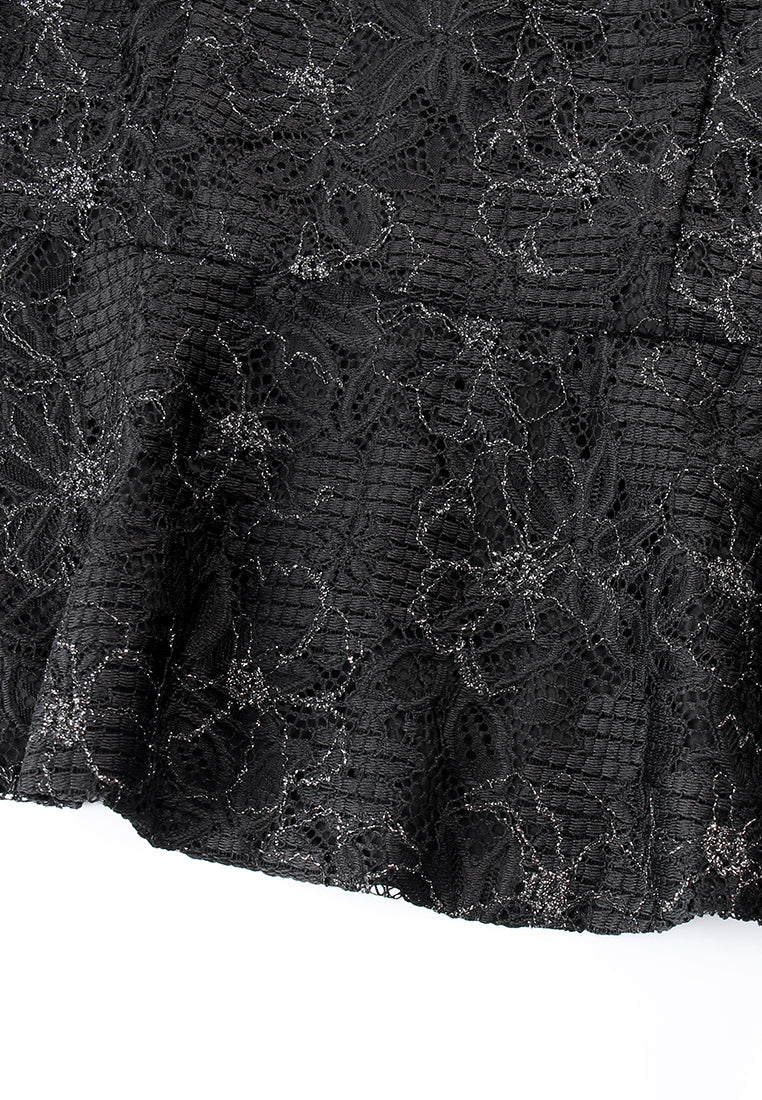 Dentelle Peplum Top