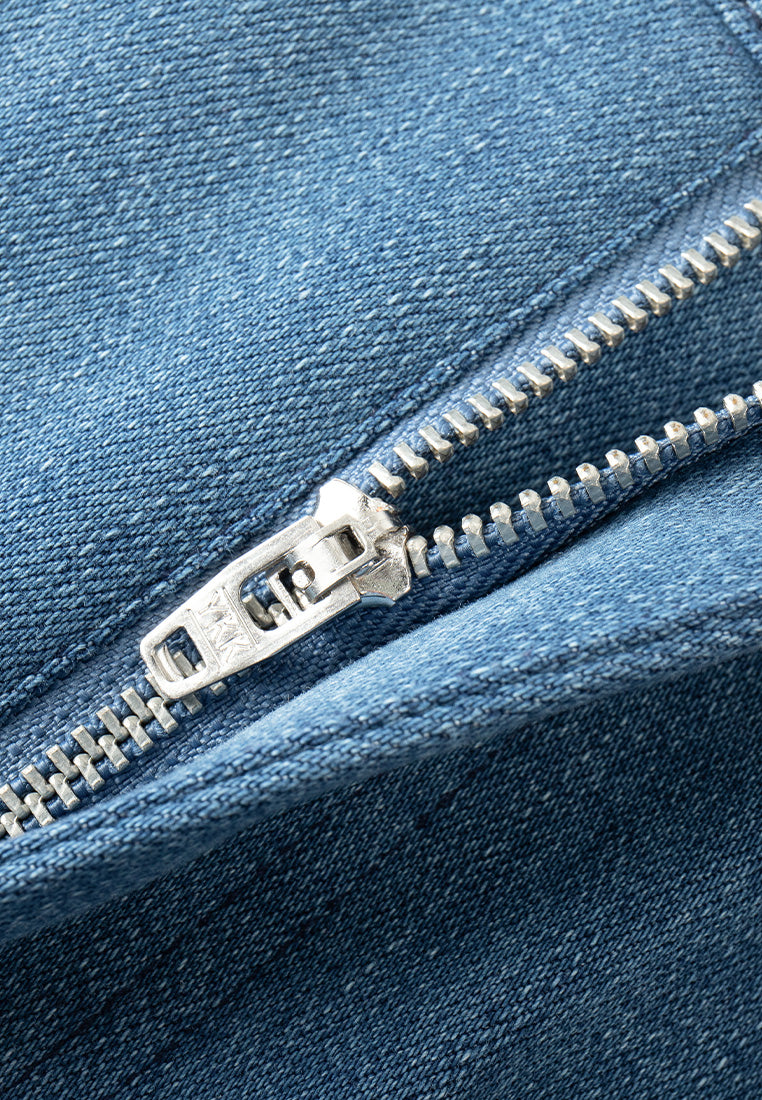 Braided-detail Sideseam Tsumami Zaiku Jeans