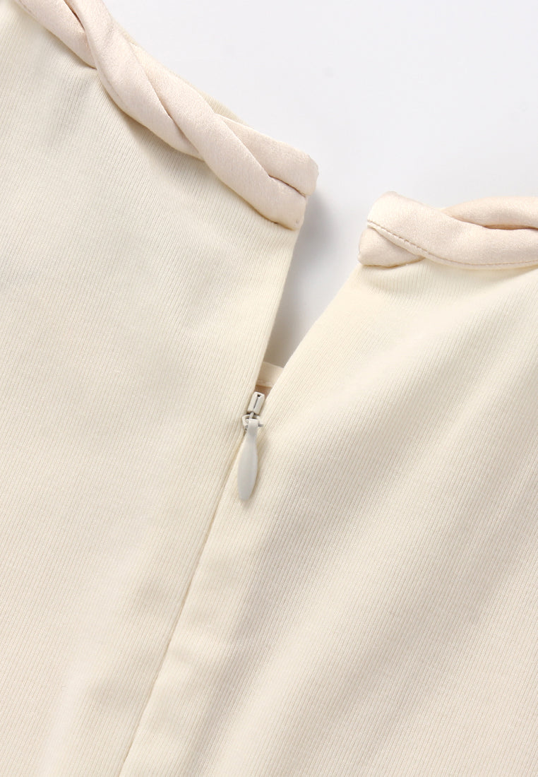 Silk Crepe Satin Embellished Blouse