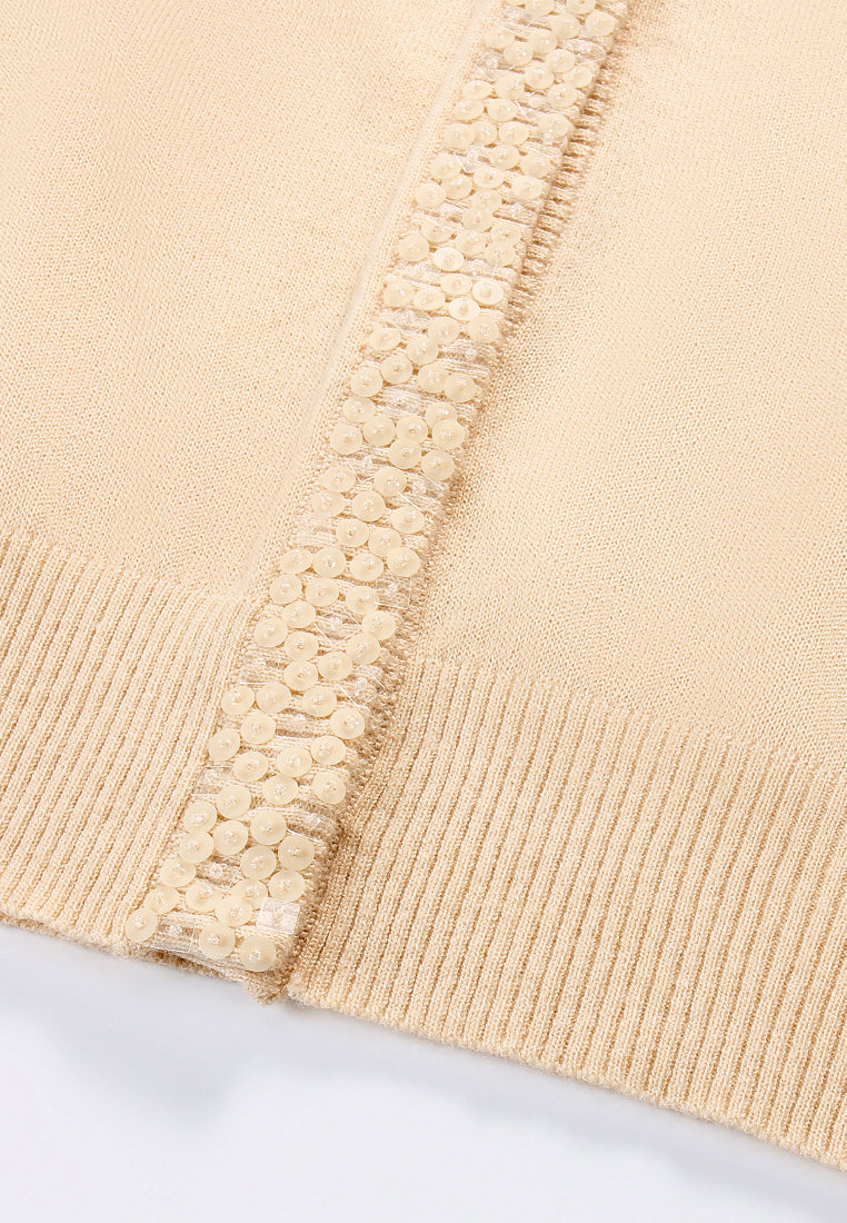 Champagne Jardin Orné Cardigan