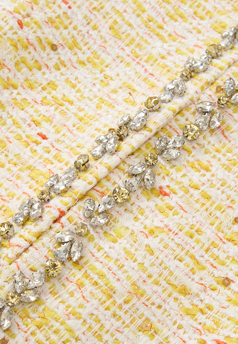 Crystal-detail Embellished Coat