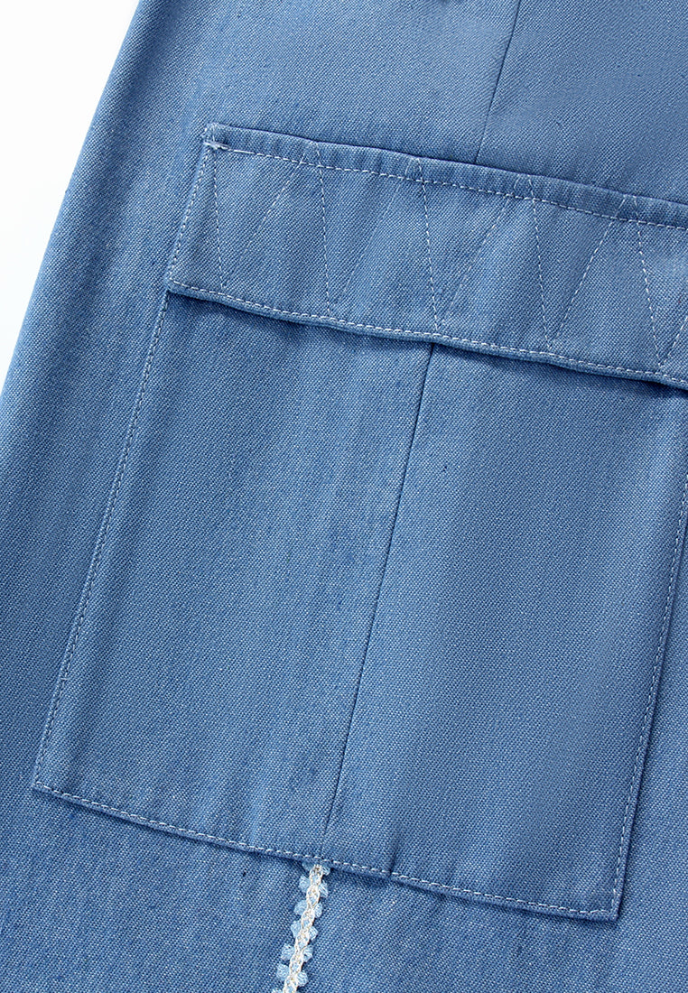 Ornate Pocket Cargo Jeans