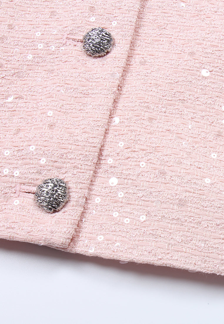 Rose Éclat Sequined Jacket