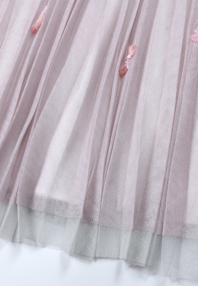 Blush Bloom Pleated Skirt