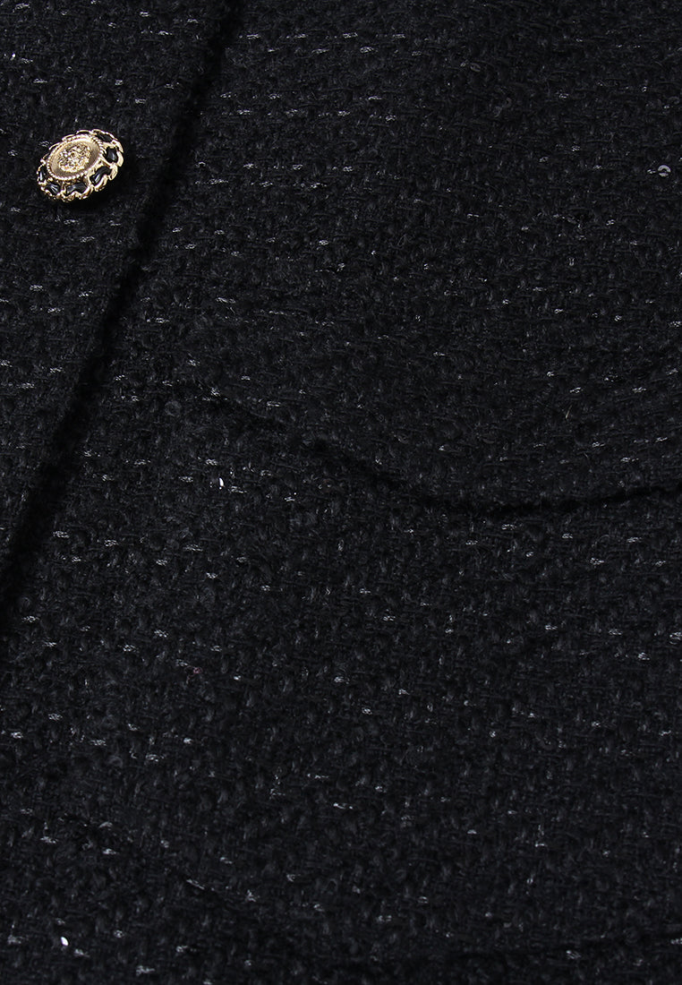 Gilded Thread Belted Tweed Jacket