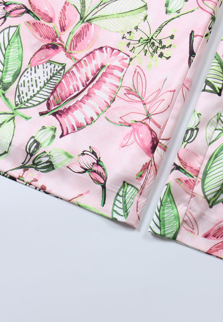 Floral Symphony Wide-Leg Pants