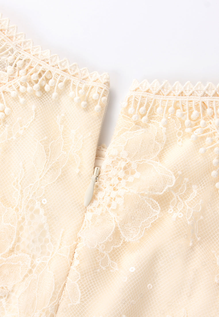 Crème Dentelle Lumière Dress