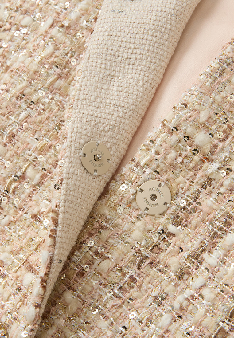 Flap-pocket Lurex Tweed Jacket