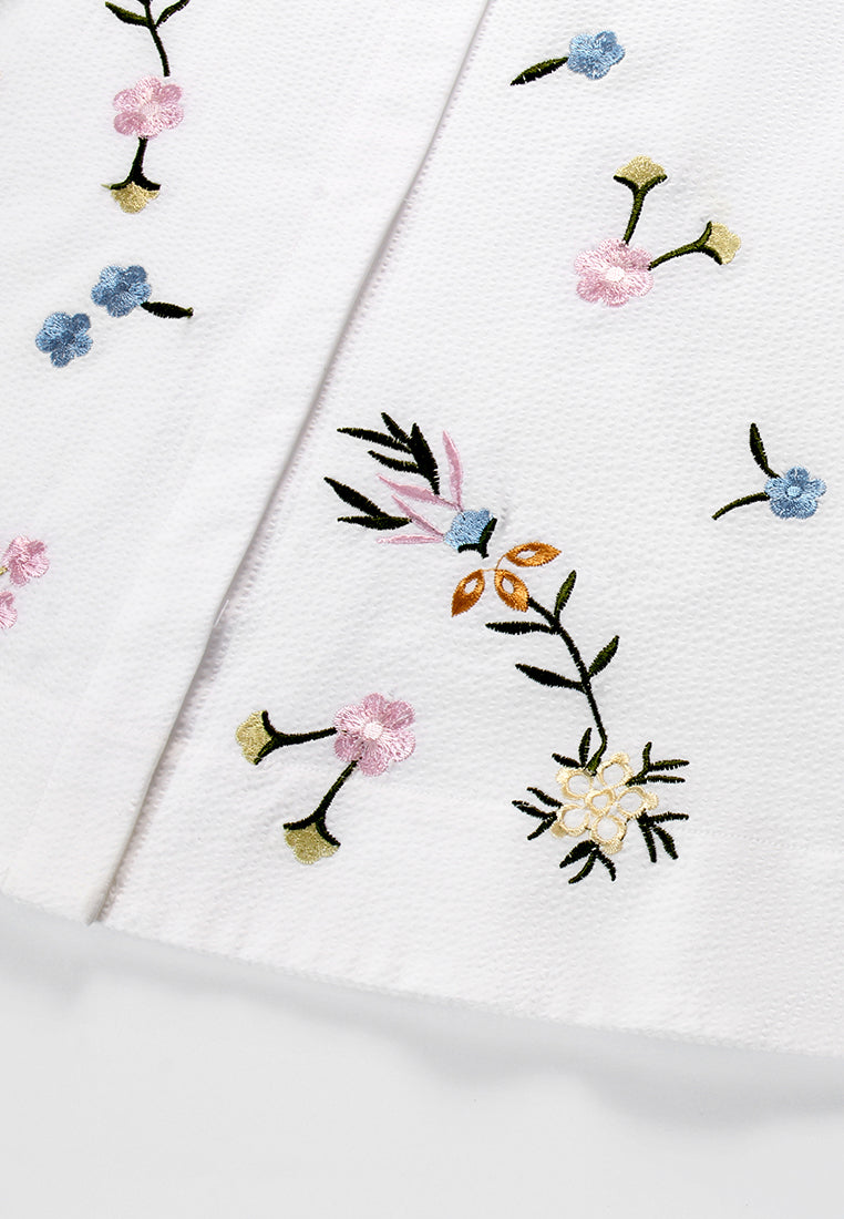 Chroma Blossom Brodé Dress