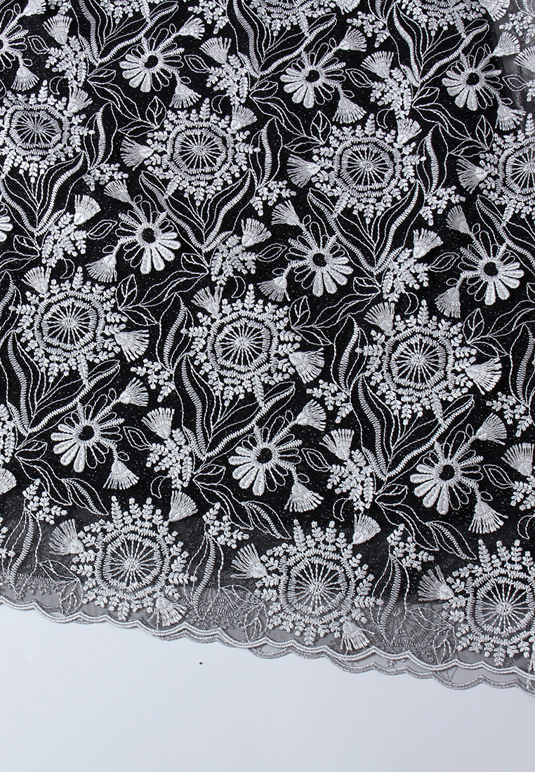 Midnight Bloom Peplum Dress