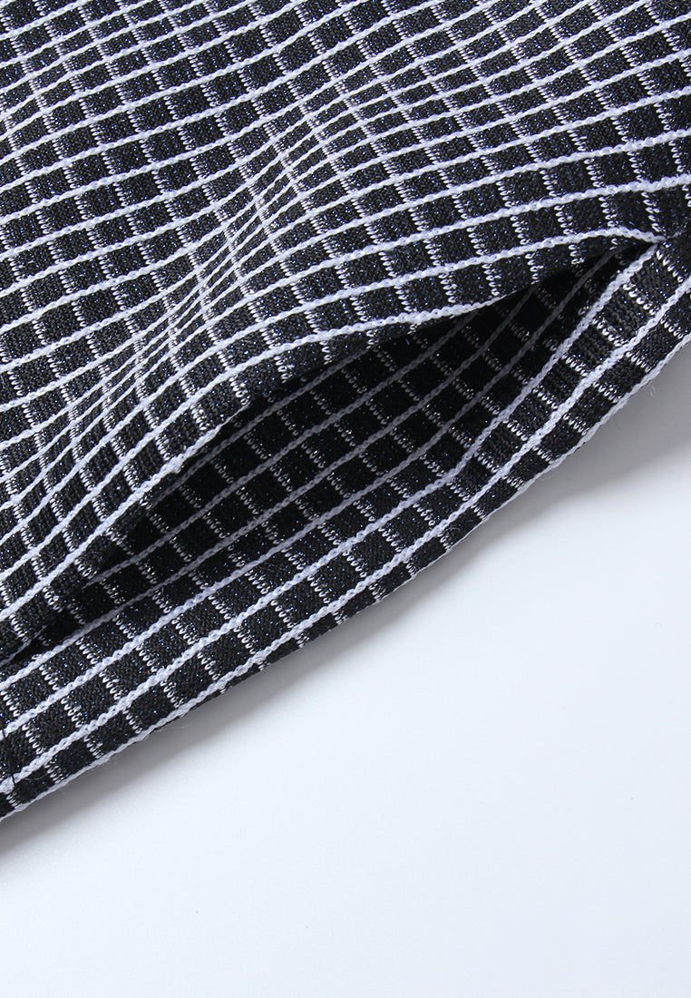 Gilded Edge Tweed Column Dress