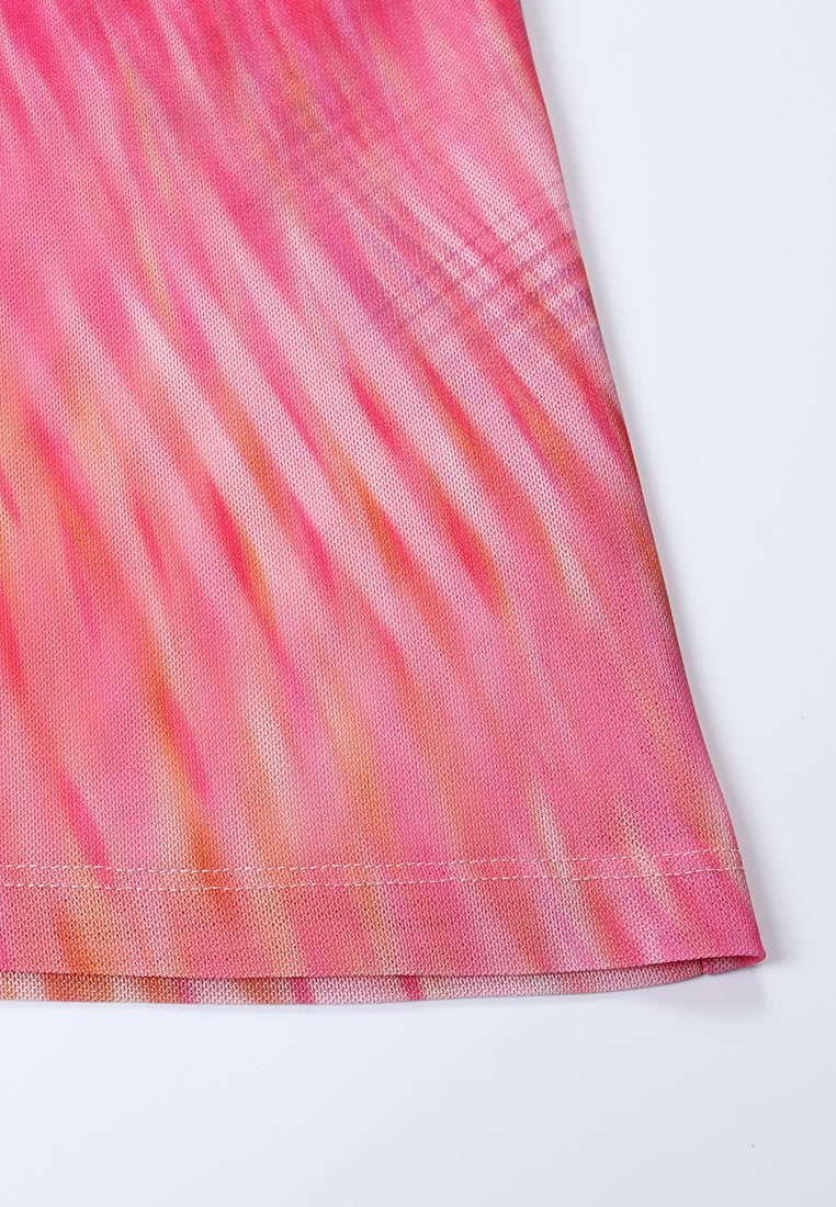 Ripple Bloom High-Neck Top