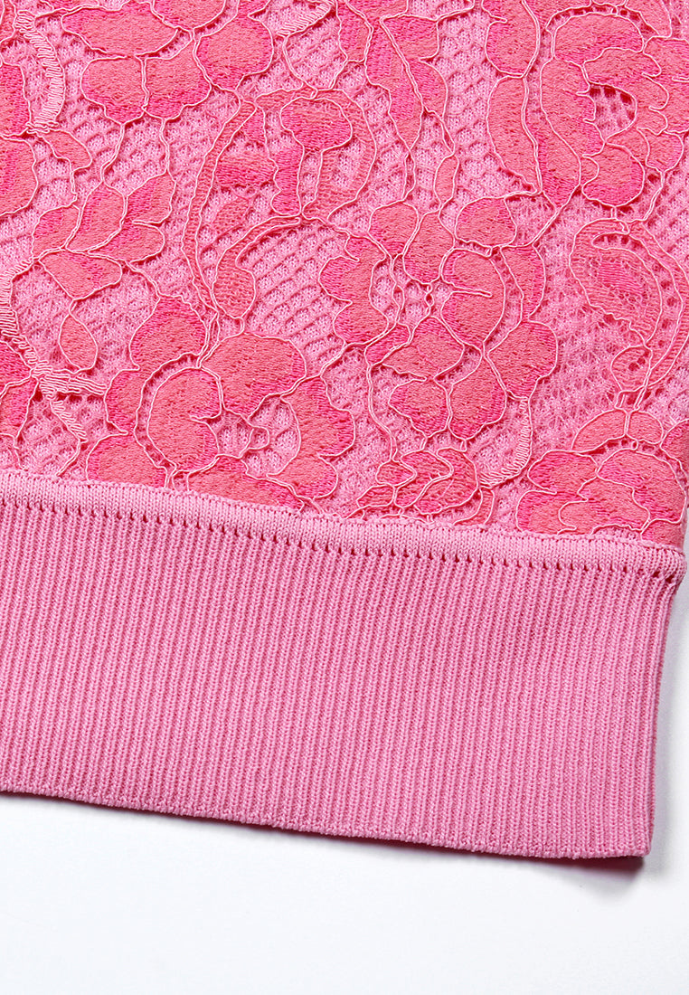 Blush Elegance Lace Top