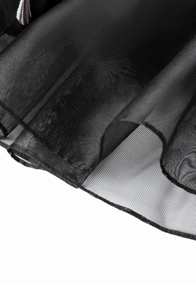 Noir Bluejay Élégance Skirt