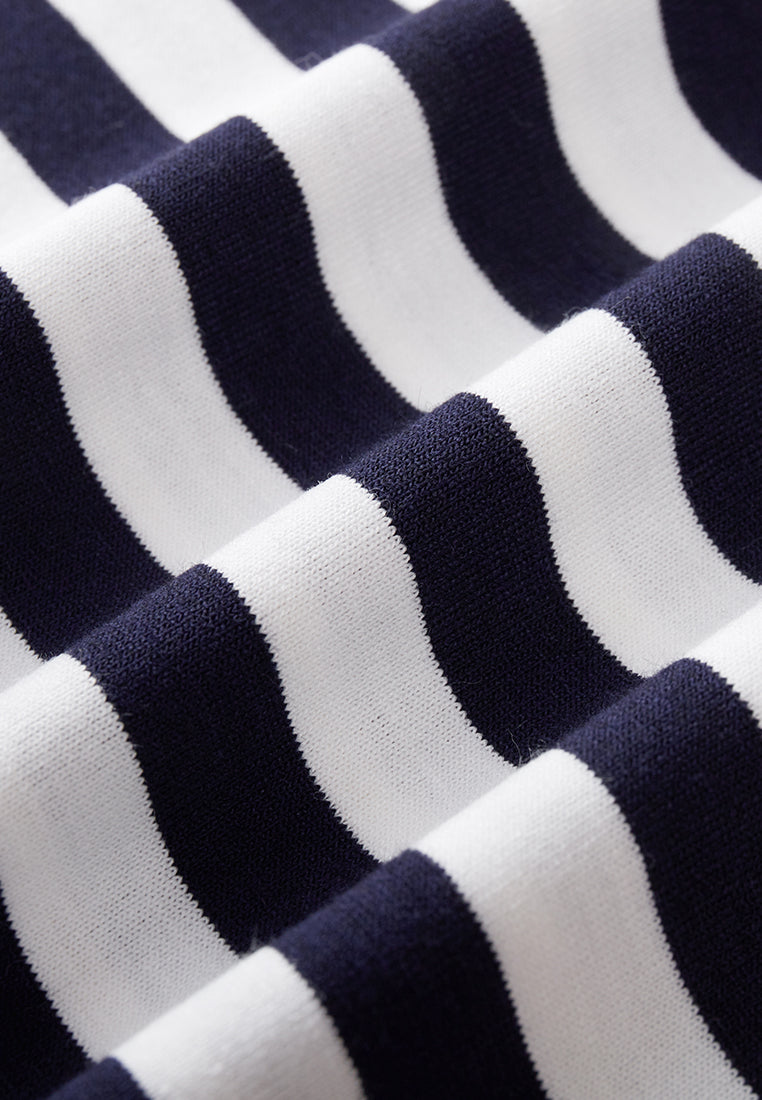 Striped Embroidered T-shirt