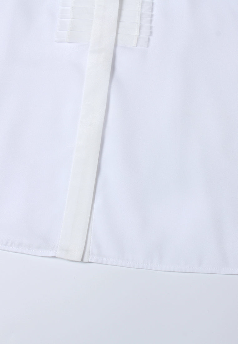 Valeria Pleated Collar Blouse