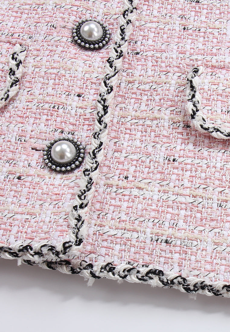 Rose Pearl Tweed Jacket