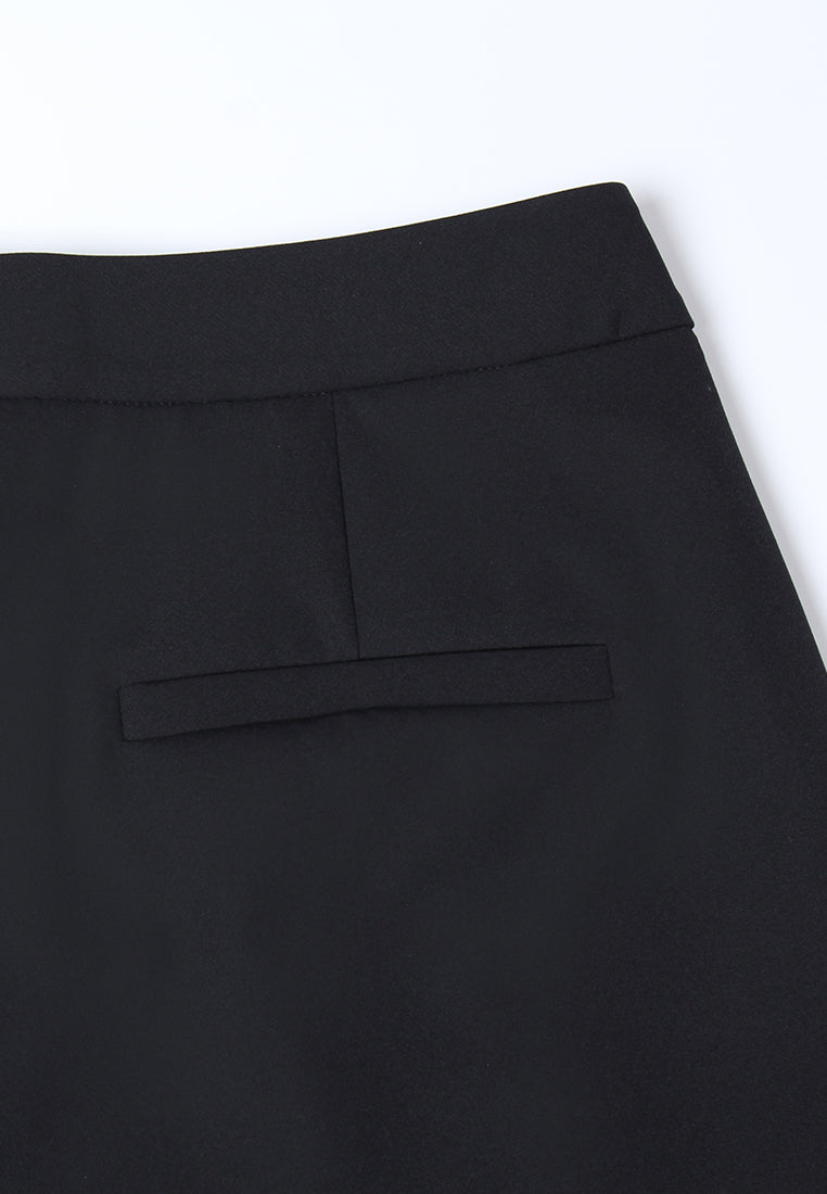 Élan High-Waist Pleated Trousers