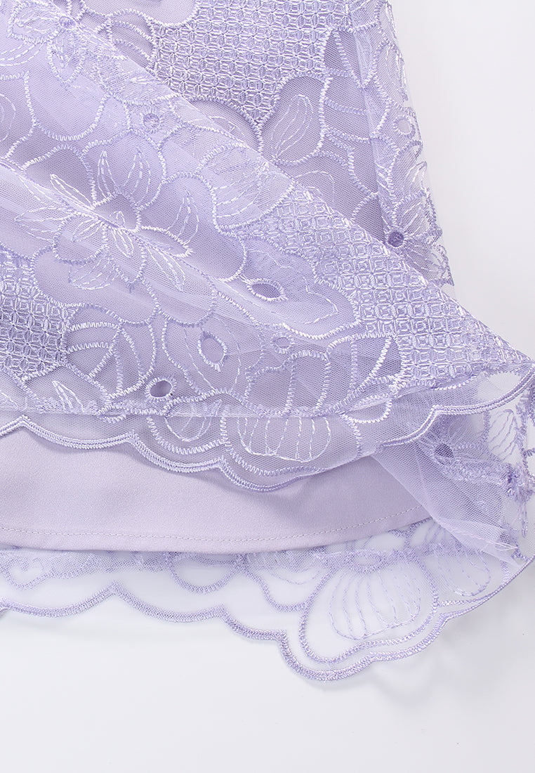 Lavande Dentelle Jardin Dress
