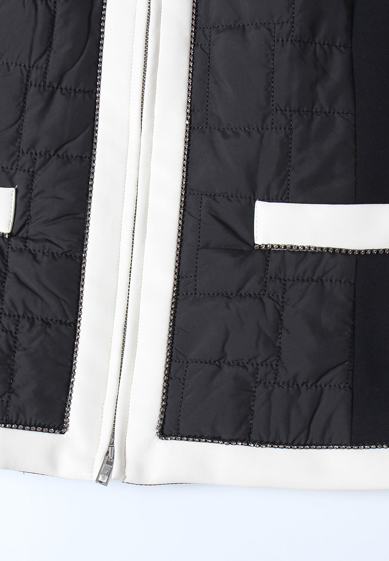 Obsidienne Matelassé Contrast Vest