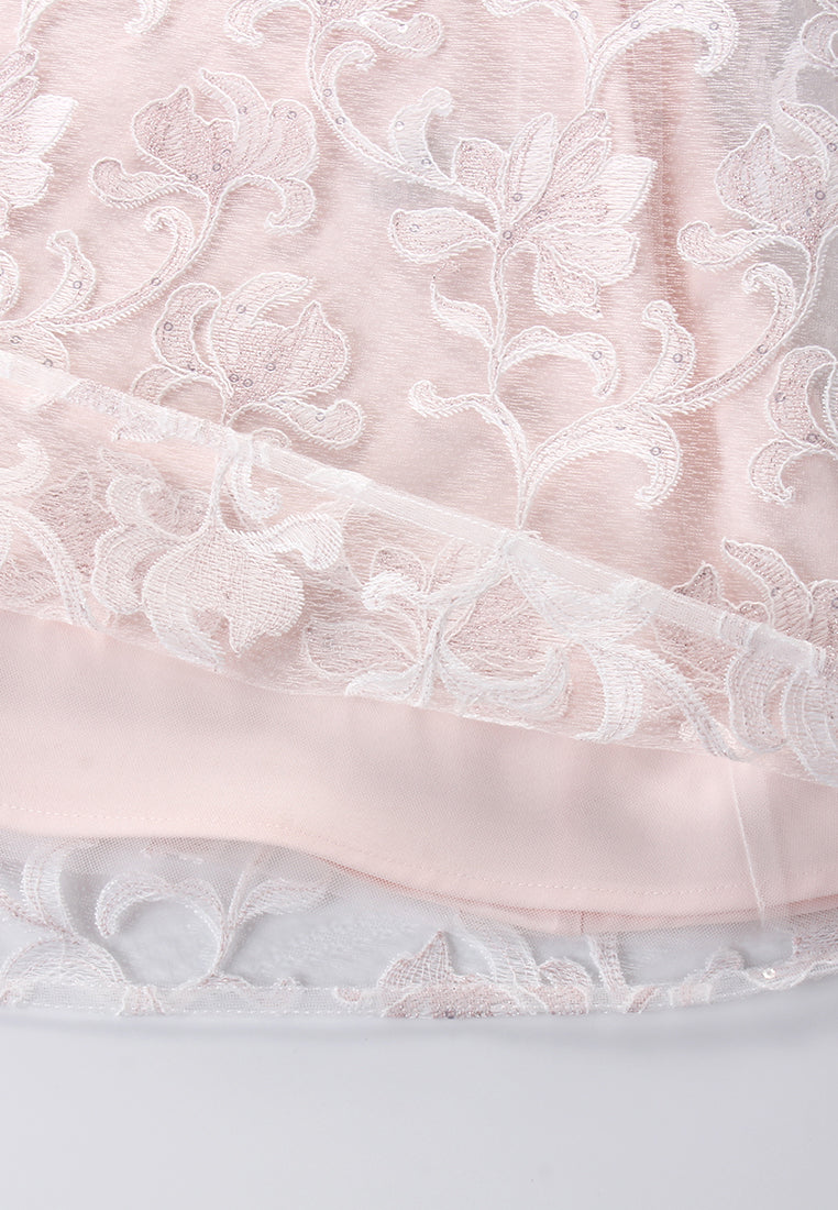Rosé Dentelle Étoilé Dress