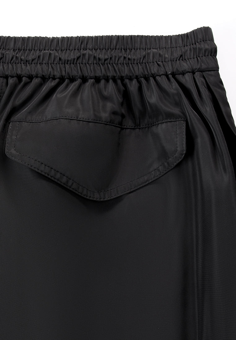 Noir Élégance Utility Skirt