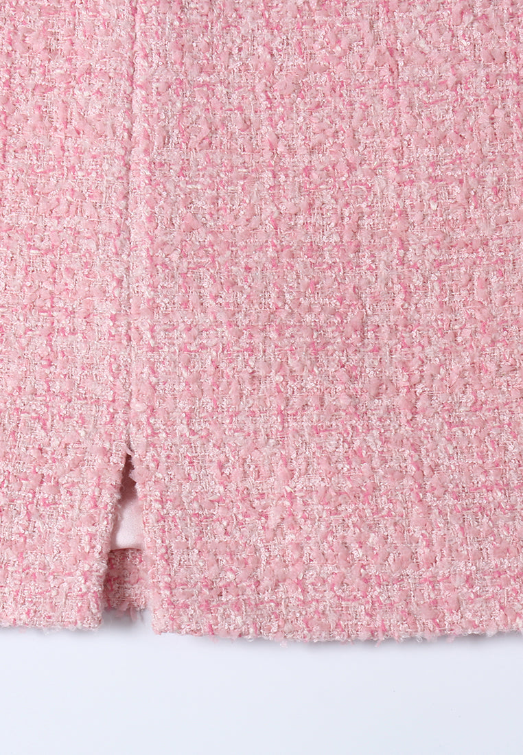 Rose Perle Tweed Skirt