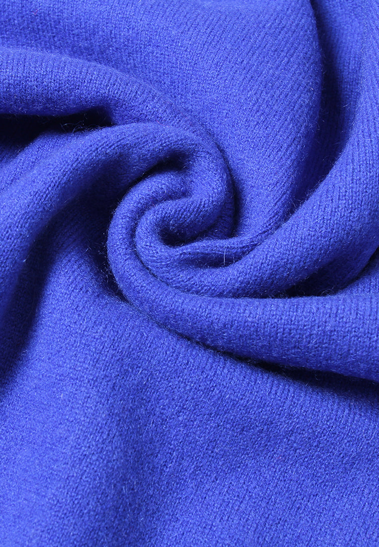 Emblem Embossed Knit Sweater