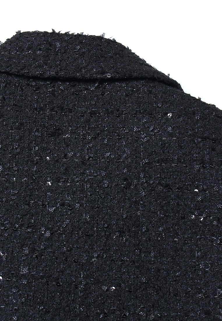 Tweed Precision Triple-Button Blazer