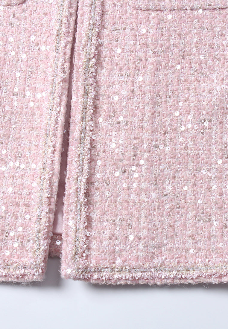 Rose Éclat Pocket Coat